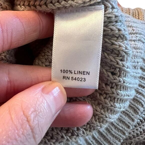 Banana republic 100% linen Men's Biege Sweater - Picture 4 of 8